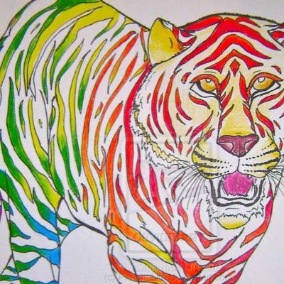 I'm tyedyetiger and I like tigers and tye dye