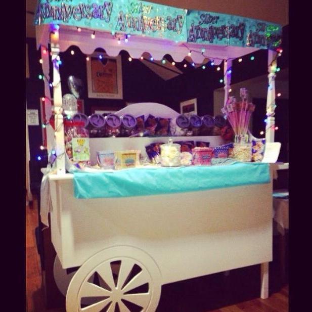 Vintage style Candy Cart available to hire for Parties,Weddings, Christenings, Baby Showers, School Fetes, Corporate Events, you name it we cater for it!