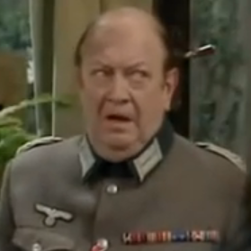 Bumbling Commandant trying to see ze var out quietly whilst acquiring ze odd nik-nak for my retirement. Zere is no need to shout @PrivateHelga. #TeamAlloAllo