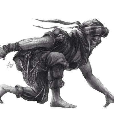 I am a RedGuard hunter, born in the wild with Wolves and other creatures. quick as a dragon, acrobatic as a monkey and a quiet as a mouse