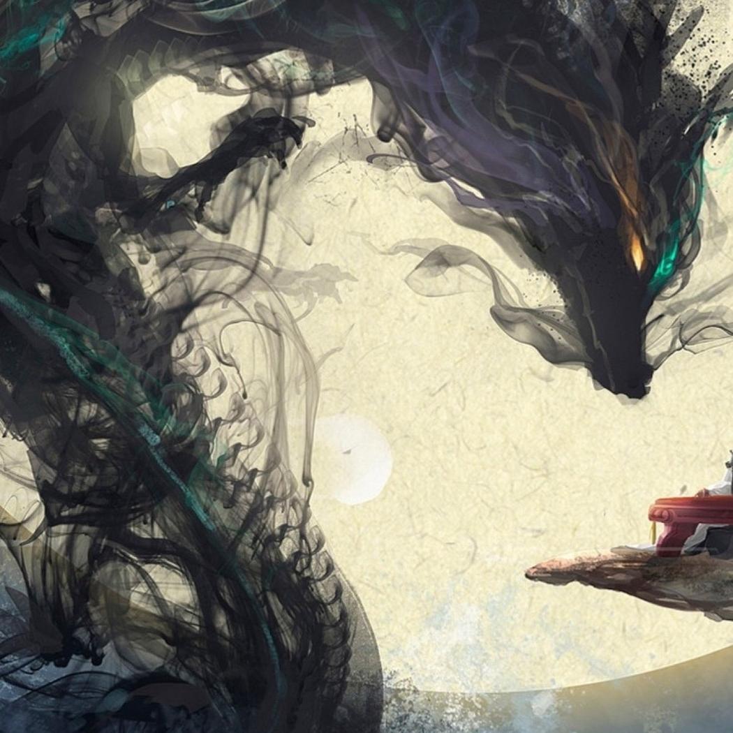 DragonOfSmoke's profile picture. A smoke dragon. Teeth and claws, smoke and shadow.