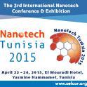 Nanotech Tunisia 2015 International Conference & Exhibition to be held between April 22 - 24, 2015 at El Mouradi Hotel - Hammamet - Tunisia