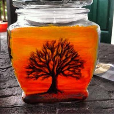 We hand paint different glass pieces. Everyone is one of a kinda and unique. just message me or go to our website.