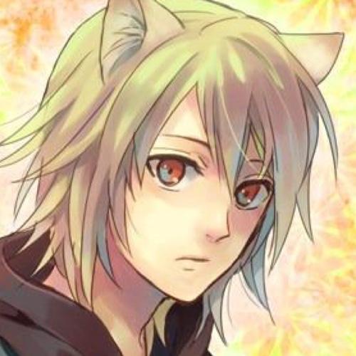 gray wolf with red eyes