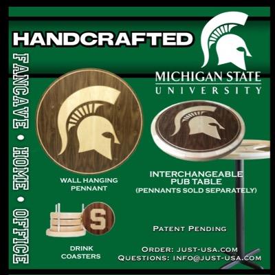 justusaspartans's profile picture. OFFICIALLY LICENSED-Get your one of a kind handcrafted office and home, never seen before fan merchandise.