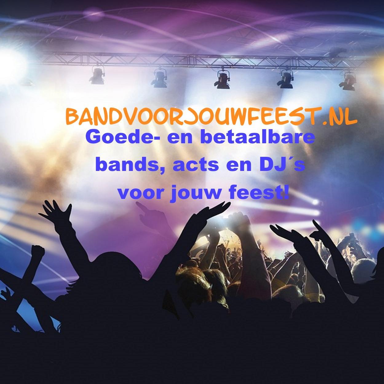 Bemiddeling en boekingen van Bruiloftbands, Top40-bands, Allroundbands voor bruidsparen, bedrijven, personeelsfeesten, privéfeesten en evenementen.