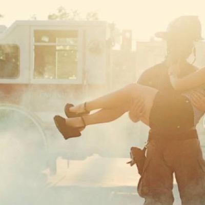 Some are in love with the uniform, but I'm in love with the man wearing it.