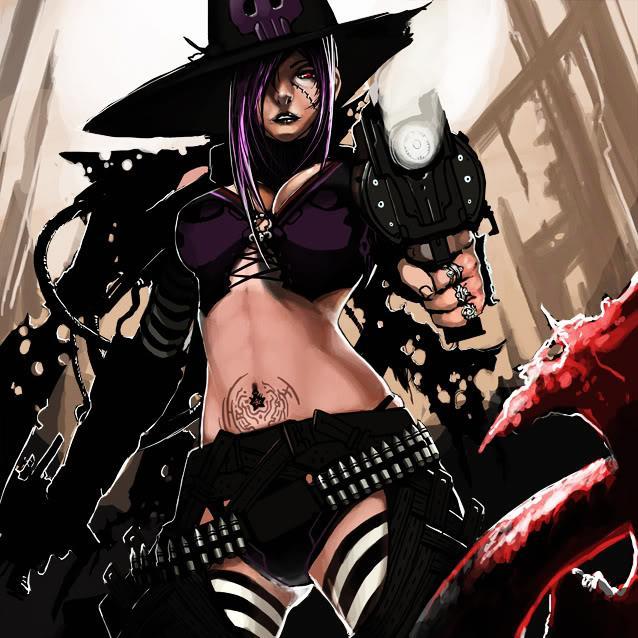 I am a Demon/Vampire CowGirl that is back from the dead. I was back in my day the most wanted female outlaw in history, now me and my horse Midnight are back.