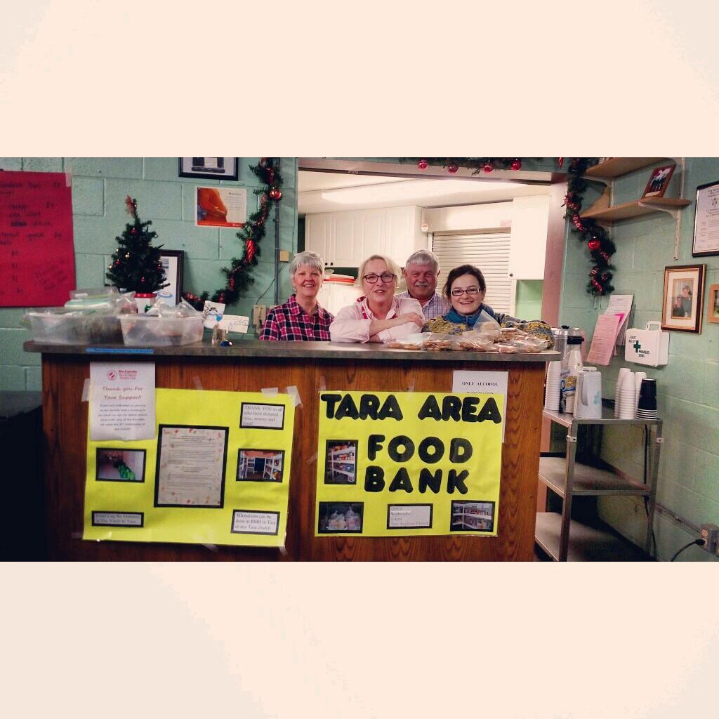 food bank open wednesday afternoons 1-4pm // food donations can be dropped off at the Vault, in tara // in need of volunteers Wednesday afternoons