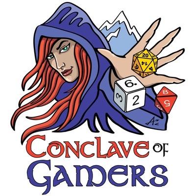 Your games. Your convention. Your way. 5th Annual Conclave: April 21 - 24, 2016 at DIA Crowne Plaza. #CoG16