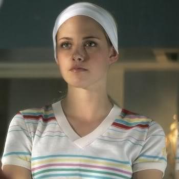 “I wore a t-shirt in kindergarten that said ‘KICK BUTT FIRST. ASK NAMES LATER.’ on the back - Kristen Stewart -