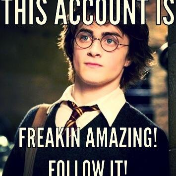 Im a BIIIIIIIIIIIG Potterhead. No words can describe my feelings for Harry Potter. Follow us for Magic's sake!