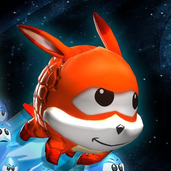 I'm a video game hero, set out to save the Galaxy! Fighting intergalactic evil, solving puzzles, rolling around and helping my critter friends.