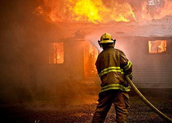 A volunteer firefighter and a firefighter's wife. Unable to fight fires right now with a little one on the way. Washington