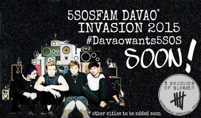 Official Page for Davao City 5SOSFam Meet Ups! follow our official account @5SOSPH_Mindanao