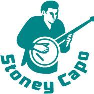 Stoney 5th String Banjo Capo. Designed and produced in the UK. A 5th string banjo capo that is easy to fit and remove without the need for drilling holes