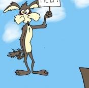 wileecoyote, (also known simply as \The Coyote\) and The Road Runner are a duo of characters from the Looney Tunes and Merrie Melodies series of cartoons.