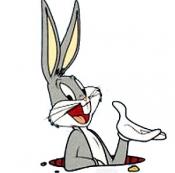 bugsbunny, Bugs Bunny is an animated cartoon character, created by the staff of Leon Schlesinger Productions (later Warner Bros.