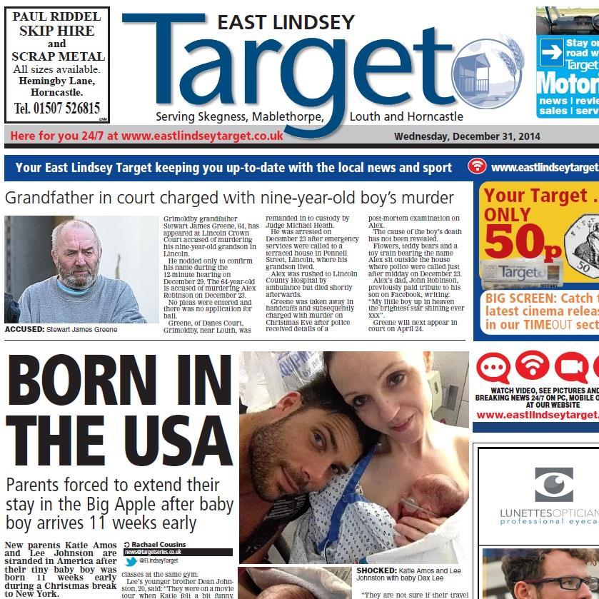 The East Lindsey Target is your local weekly newspaper committed to breaking news, building communities and making local matter