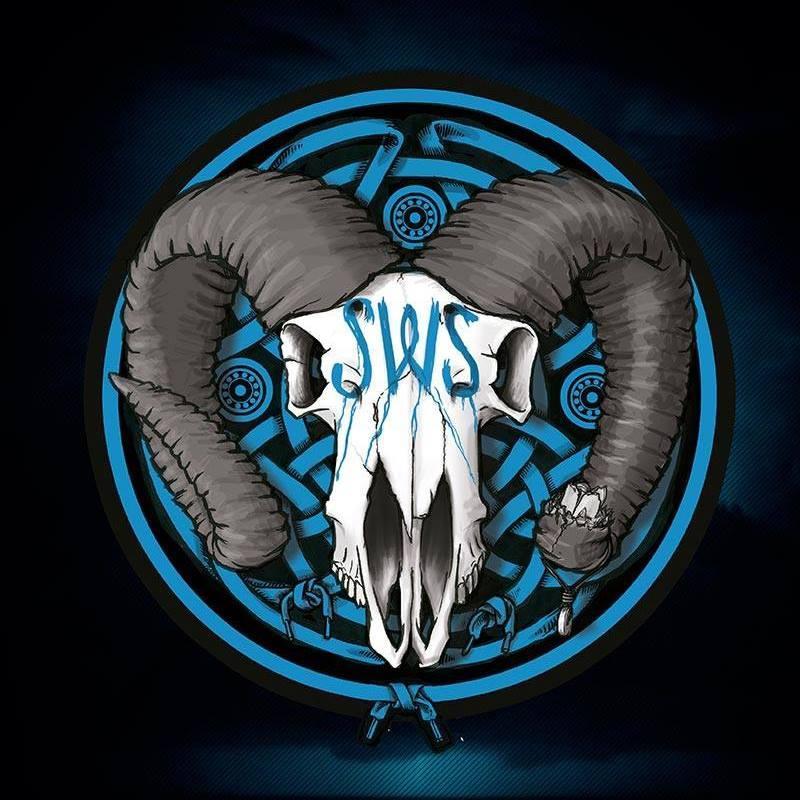 South Wales's first men's roller derby team, SWS. Did you know 'sws' means 'kiss' in Welsh?