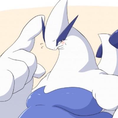 A Lugia who cant get enough of food! Food, Food, Food! Its always so yummy in my tummy!