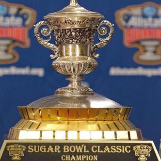 I'm the Allstate Sugar Bowl Trophy! Sparkly and full of sugar! Always in bad hands! PARODY