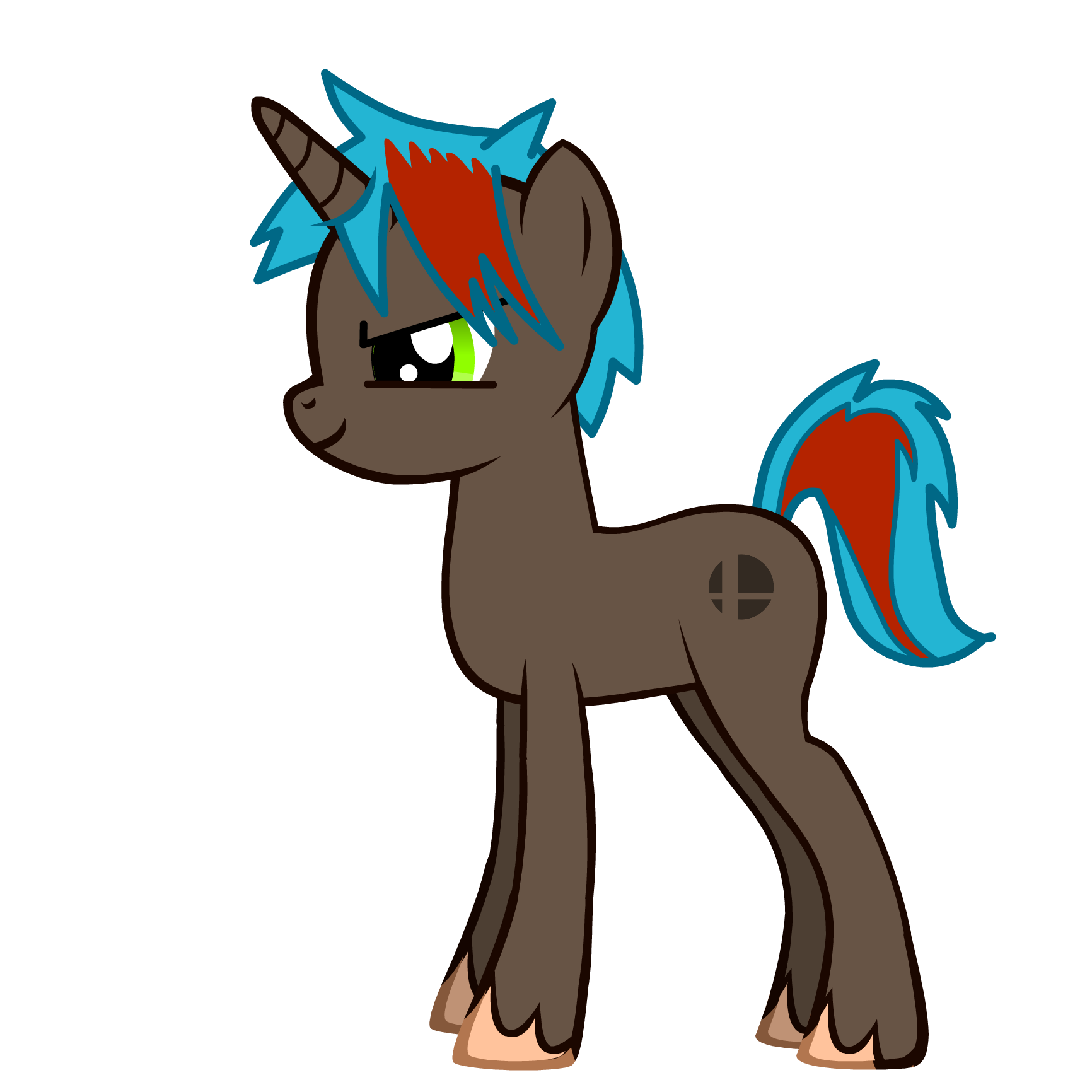 Super Smash Ponies gamer, split in personality.
Unpredictable at times.