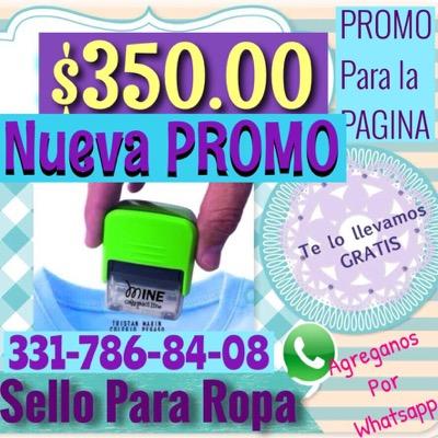Sellos para la ropa
Te lo llevamos sin costo en gdl
Envios a toda la republica
Guadalajara jalisco