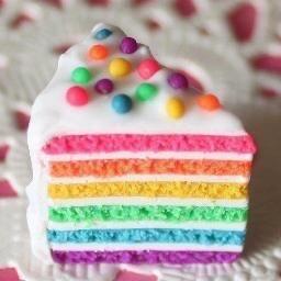 tweeting tasty pictures of colored food.
