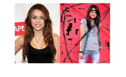 hi guys,im a very big Miley Cyrus Fan,but i HATE Selena Gomez! she is a slitty bitch! all anti selenas and and miley fans please follow me,bye