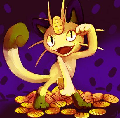 I'm a cute little Meowth~ I love coins and shiny things!! I work with @ClassySnatcher, James and Meowth [Single, Female]