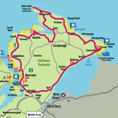 Map Of Inishowen Peninsula Ireland Inishowen 100 (@Inish100) / Twitter