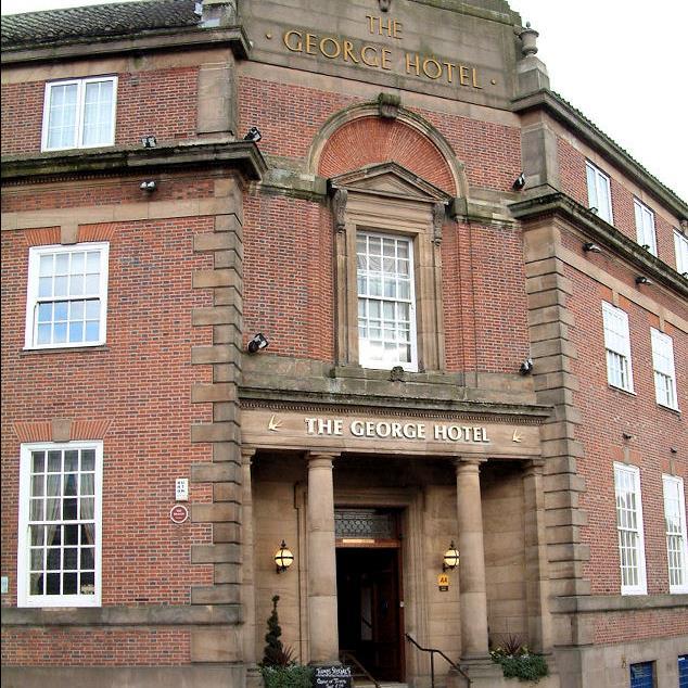 The George Hotel,located in the heart of Burslem,Stoke-On-Trent.Our hotel offers 42 en suite rooms,4 functions rooms,as well as our dining room.01782577544