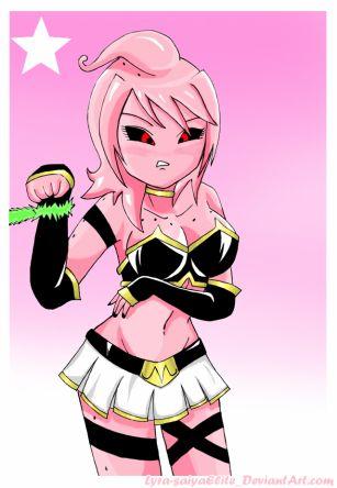 Hi there! I'm Majin Booby, the female version of Majin Buu! Never underestimate my power Just cause I'm a girl.