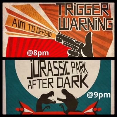 A night of Comedy @ Second City Training Center in LA. Trigger Warning @8 and Jurassic Park After Dark @9
