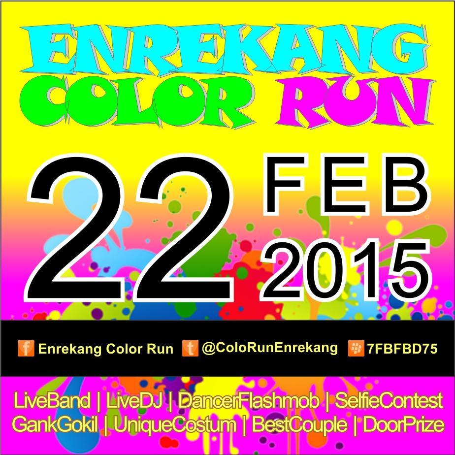 Enrekang Color Run, Rangkaian Acara Peringatan 55 Tahun Kabupaten Enrekang                    info lengkap 0812.2229.2266 atau 0821.9222.1222