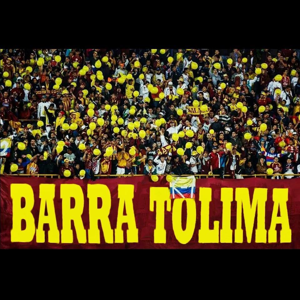 Barra popular del #DeportesTolima☆ Esta es la hinchada que te sigue a todos lados. #RVS Siempre Presentes. Campeones Liga 2003 y Copa 2014. 60años. /D|T\