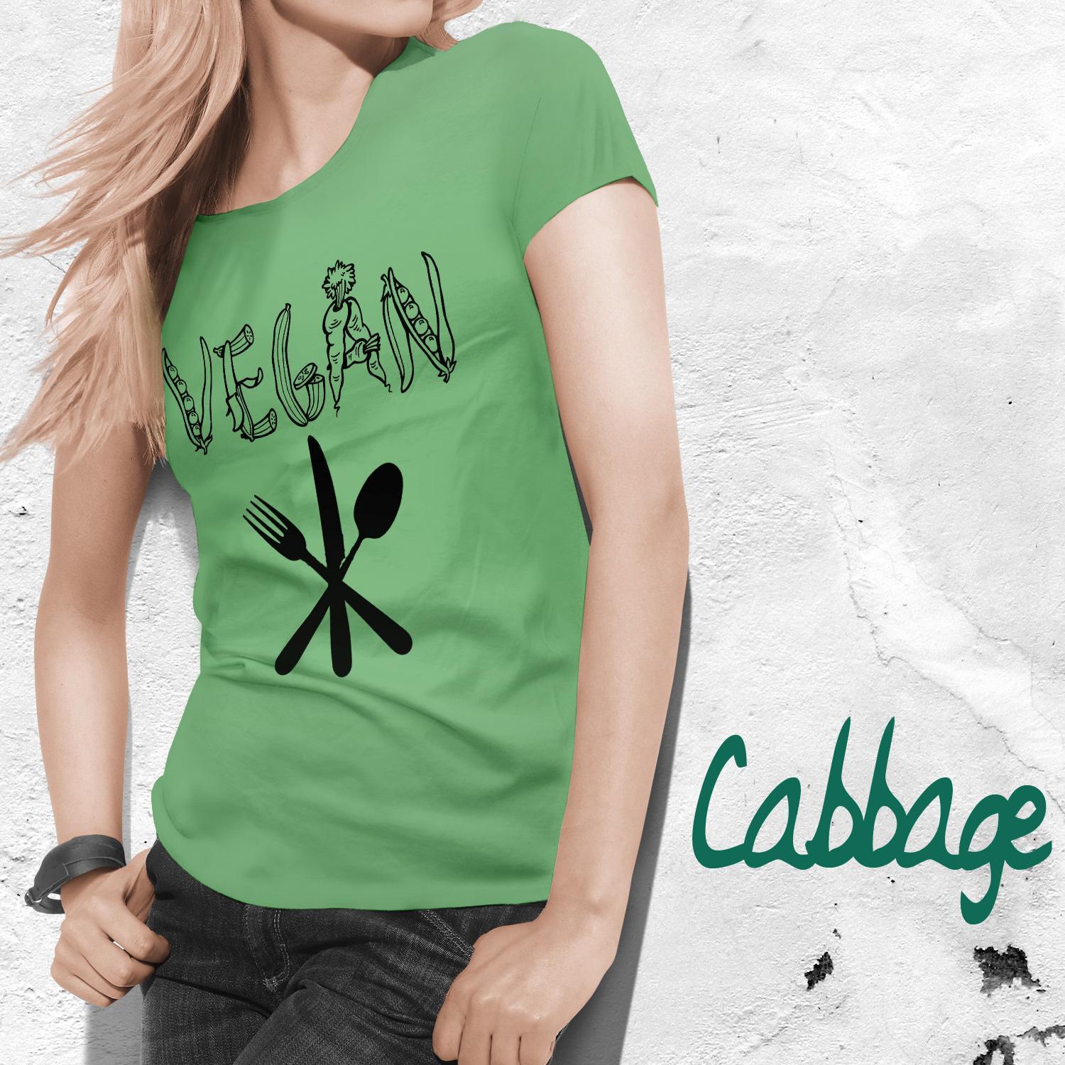 CabbageandKale's profile picture. We're cousins and our mission is to create awareness about healthy eating! We use our hand screen printed Vegan and Health shirts to get the word out!