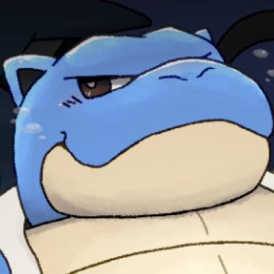 A Blastoise with a pride and proud of himself.