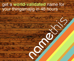 namethis is an online community which collaboratively names stuff!