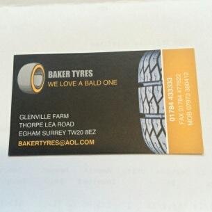 Baker Tyres - A friendly & efficient tyre service - located in Egham Surrey - 'We Love a Bald One' - 01784 433333