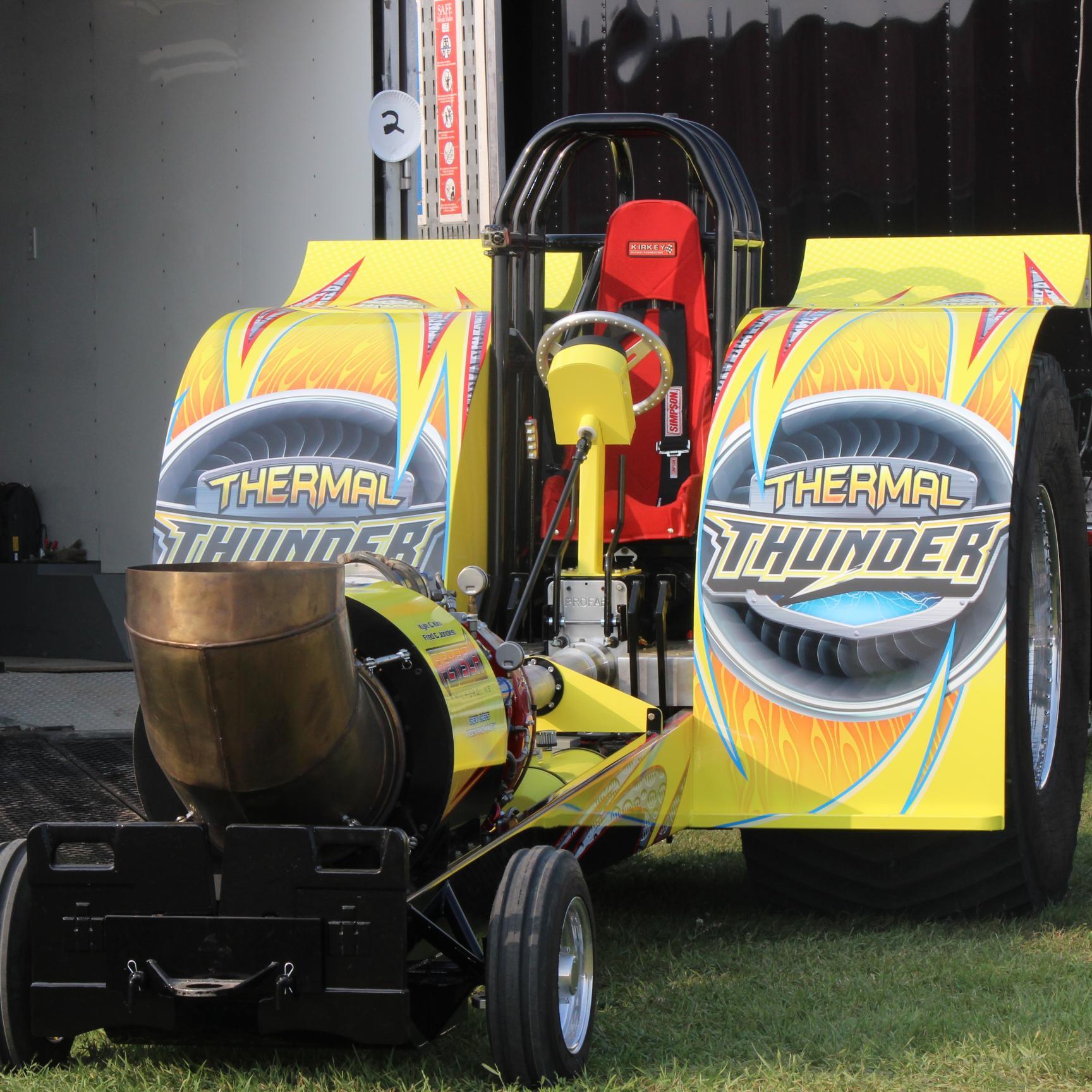 T-55 Turbine Powered Modified Pulling Tractor. 2009, 2010 Outlaw Truck and Tractor Pulling Modified Champion