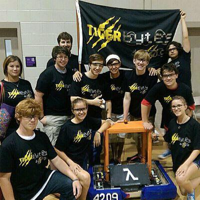 We are First Team 4209 Tigerbytes! We are a student driven robotics team that pulls students from multiple schools in the Baton Rouge area.