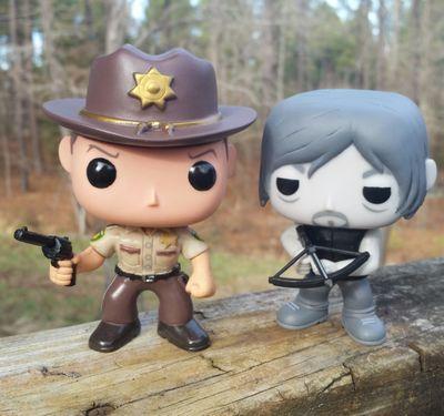 Rick Grimes, Daryl Dixon, Brothers of the Apocalypse, surviving one day at a time in our tiny world #TeamTinyRickyl #WalkersFearUs