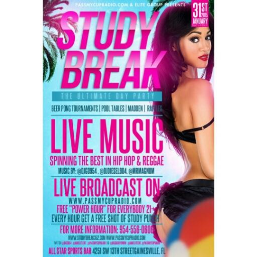 StudyBreak352's profile picture. Every Last Saturday Of The Month Enjoy Music, Beer Pong & More @ All Star Sports Bar(4251 Sw 13 st, Gainesville, FL)