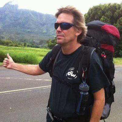Living his will/Well off the grid/Travel forever on the great Flatness