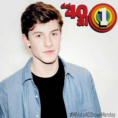 Del 40 al 1 con @ShawnMendes desde España. @Los40_Spain. @Del40al1_es. Con Tony Aguilar.
