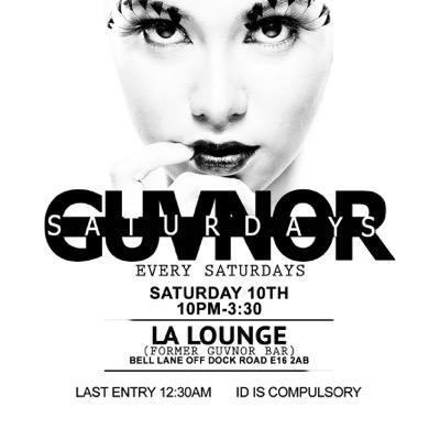 Saturday nights @LALoungeUK 10pm-3:30am. HipHop x Afrobeats x RnB. Last entry 12:30am. ID is compulsory