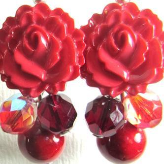 I love jewelry. I design fun earrings, cute bracelets and bold statement necklaces with colorful beads, fashion buttons, vintage buttons and lucky charms.