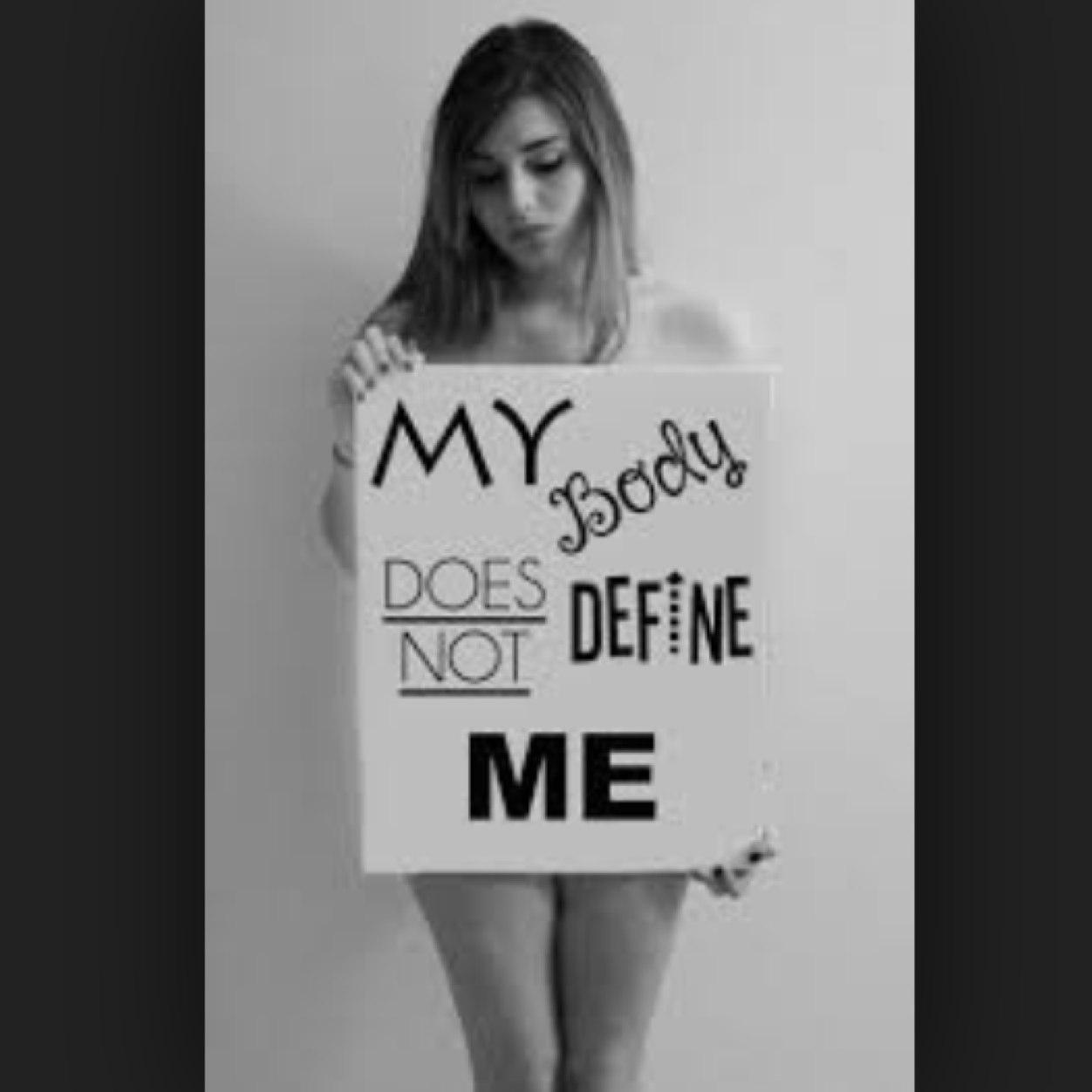 Love your body no matter what your size.  Every shape is beautiful :)